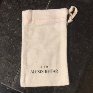 Brand New Alexis Bittar Small Gray Dust Bag